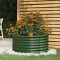 Vaso/floreira de jardim aço galvanizado 80x80x36 cm verde