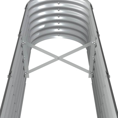 Canteiro elevado jardim 332x40x36 aço galvanizado antracite