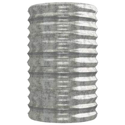 Canteiro elevado jardim 224x40x68cm aço galvanizado prateado