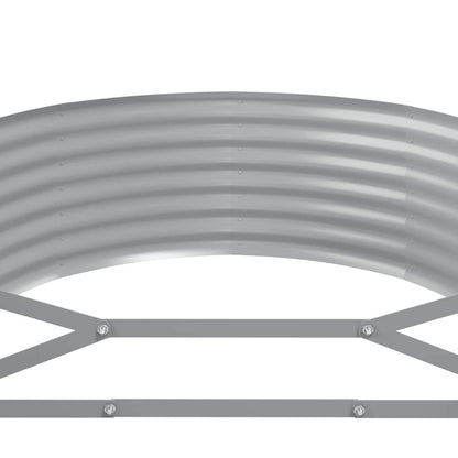 Canteiro elevado jardim 175x100x36 aço galvanizado antracite