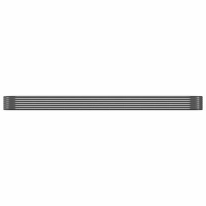 Canteiro elevado jardim 507x100x36 aço galvanizado antracite