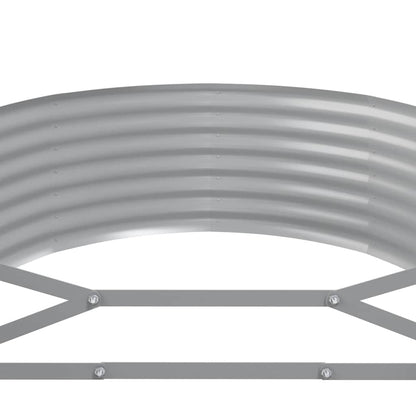 Canteiro elevado jardim 507x100x36 aço galvanizado antracite