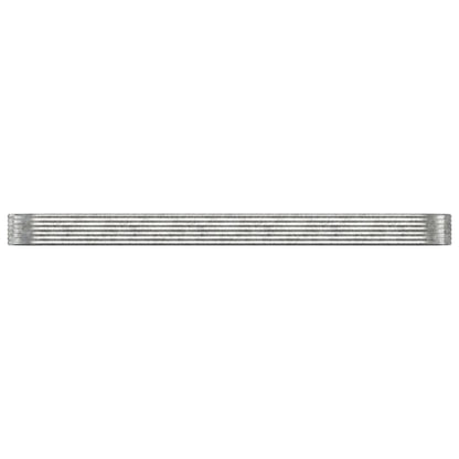 Canteiro elevado jardim 507x100x36 aço galvanizado prateado