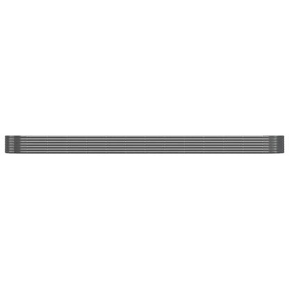 Canteiro elevado jardim 544x100x36 aço galvanizado antracite