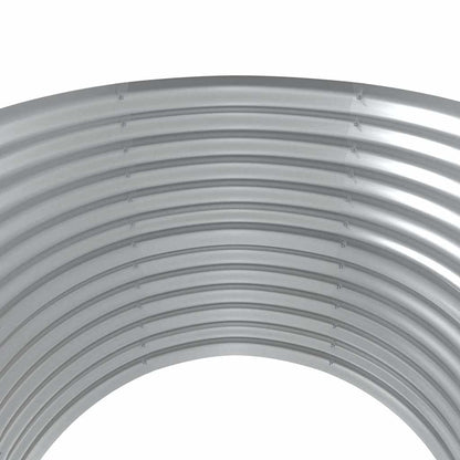 Canteiro elevado jardim 100x100x68 aço galvanizado antracite