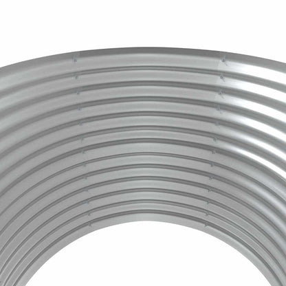 Canteiro elevado jardim 100x100x68 aço galvanizado prateado