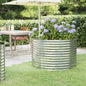 Canteiro elevado jardim 100x100x68 aço galvanizado prateado