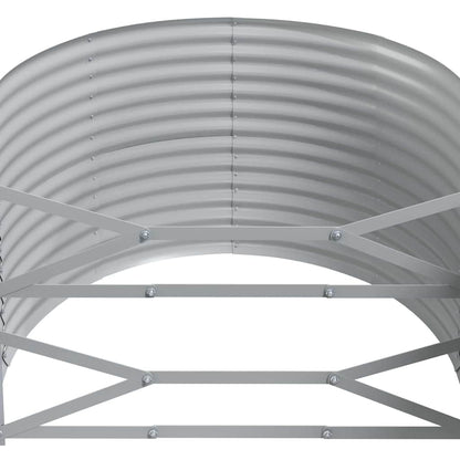 Canteiro elevado jardim 175x100x68 aço galvanizado antracite