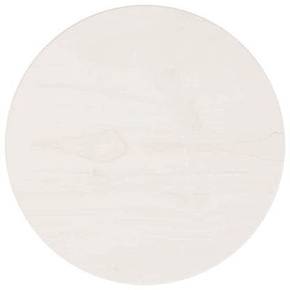Tampo de mesa pinho maciço Ø30x2,5 cm branco