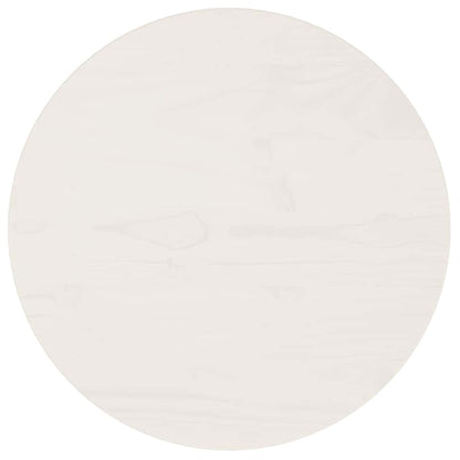Tampo de mesa pinho maciço Ø40x2,5 cm branco
