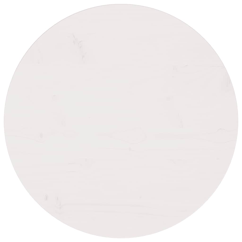 Tampo de mesa pinho maciço Ø60x2,5 cm branco