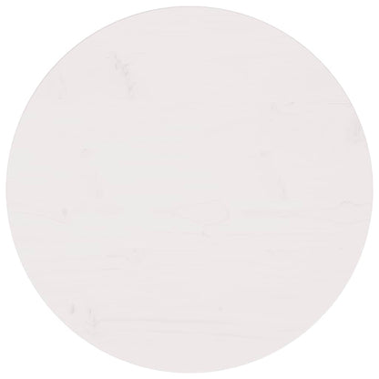Tampo de mesa pinho maciço Ø60x2,5 cm branco