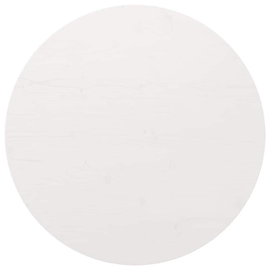 Tampo de mesa pinho maciço Ø90x2,5 cm branco