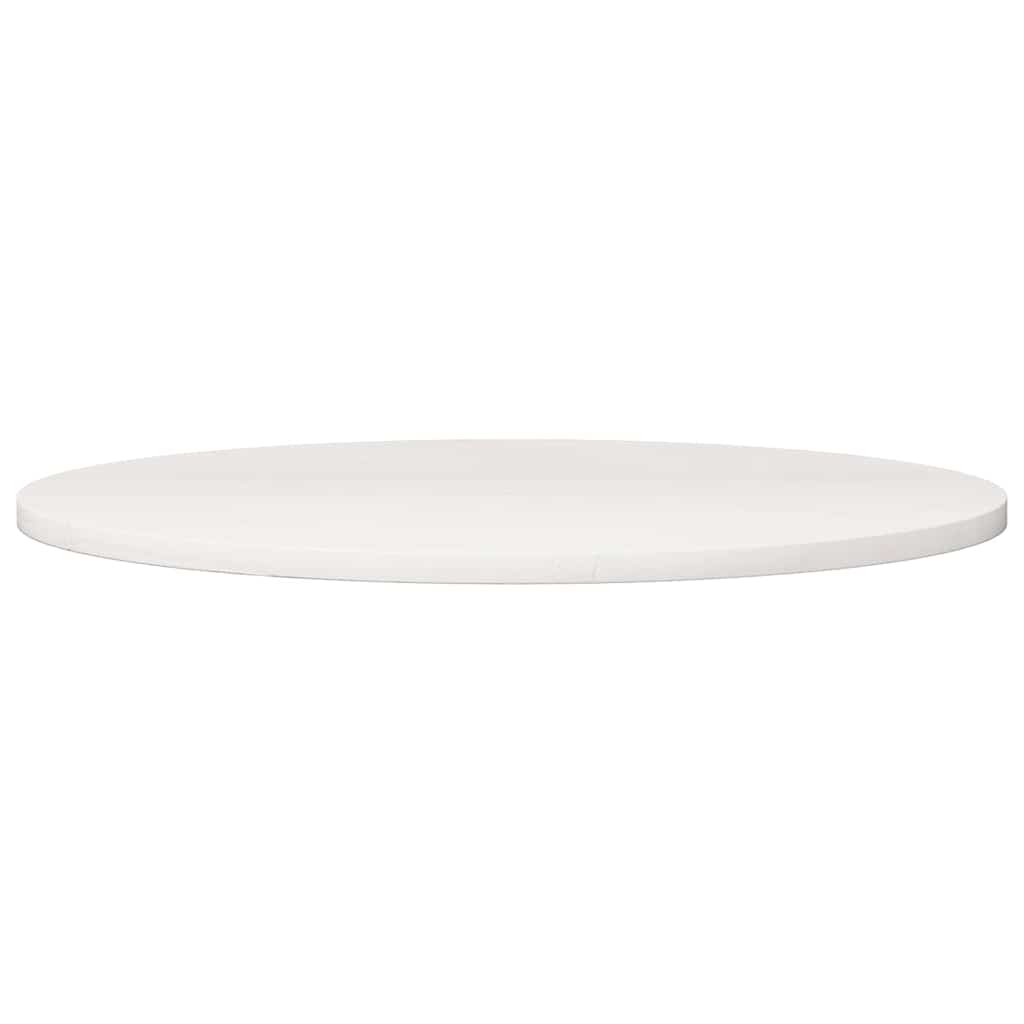 Tampo de mesa pinho maciço Ø90x2,5 cm branco