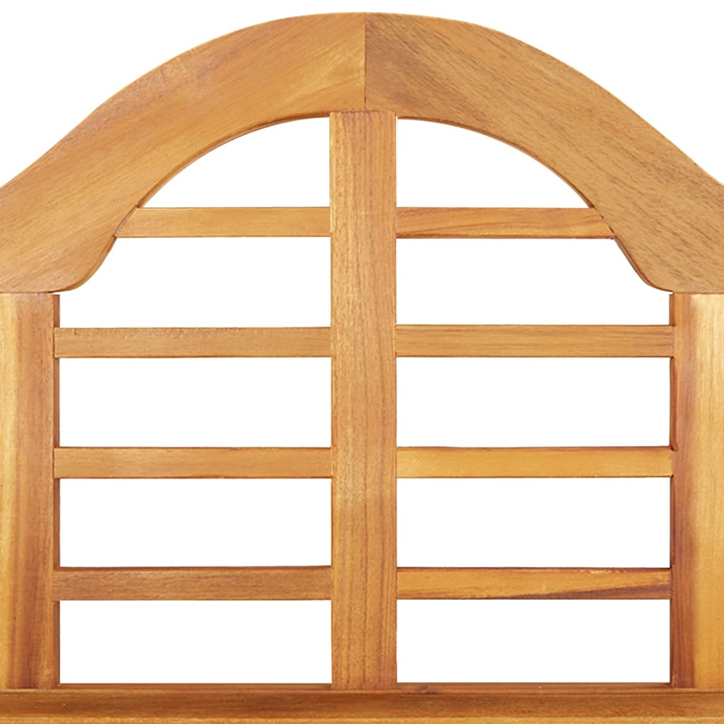 Banco de jardim 125 cm madeira de acácia maciça