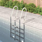 Escada de piscina 54x38x184,5 cm 304 aço inoxidável