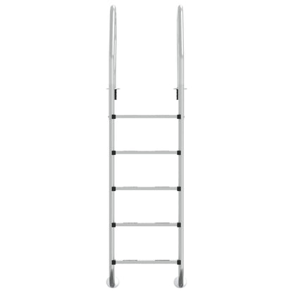 Escada de piscina 54x38x211 cm aço inoxidável 304