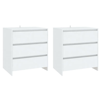3 pcs aparador em madeira processada branco