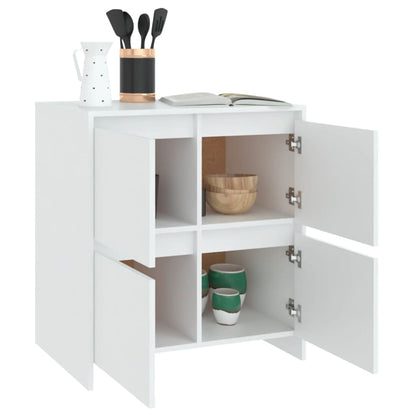 Aparadores 2 pcs 70x41x75 cm derivados de madeira branco