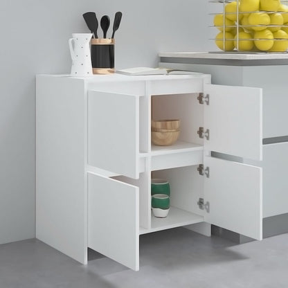 Aparadores 2 pcs 70x41x75 cm derivados de madeira branco