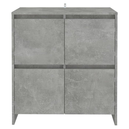 Aparadores 2 pcs 70x41x75 cm aglomerado cinzento cimento