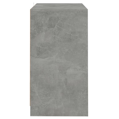 Aparadores 2 pcs 70x41x75 cm aglomerado cinzento cimento