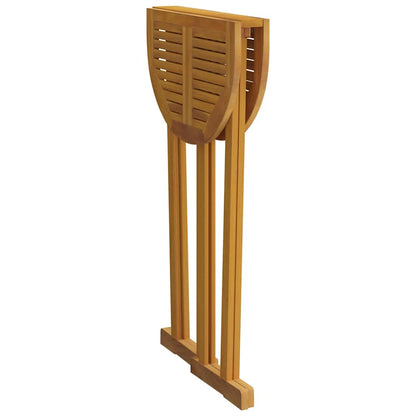 Mesa de bar dobrável 90x65x105 cm madeira de teca maciça