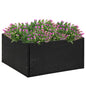 Vaso/floreira de jardim 80x80x40 cm vime PE preto