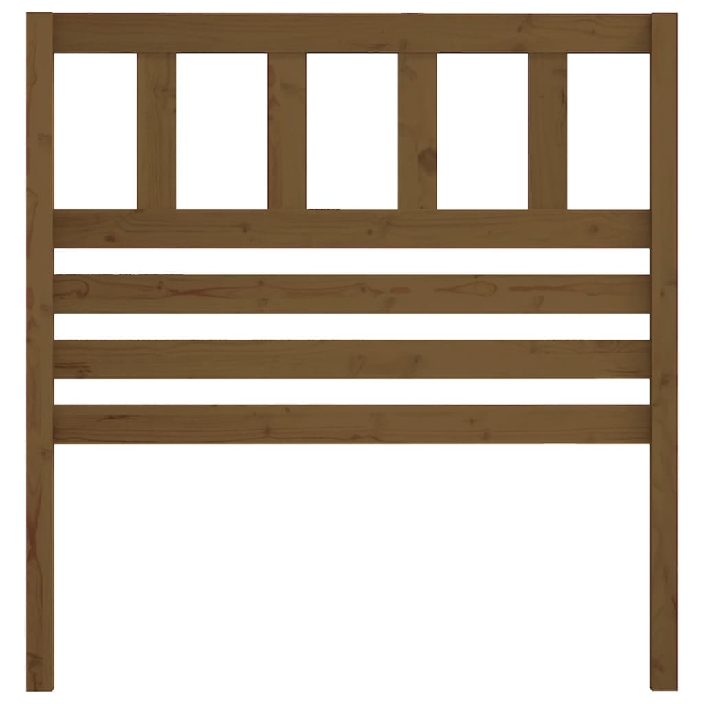 Cabeceira de cama 106x4x100 cm pinho maciço castanho mel
