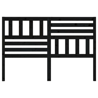 Cabeceira de cama 146x4x100 cm pinho maciço preto