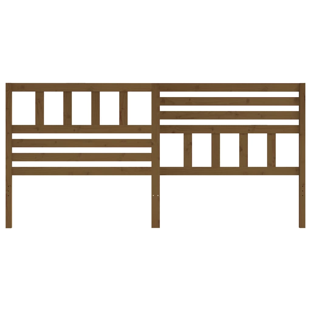 Cabeceira de cama 186x4x100 cm pinho maciço castanho mel