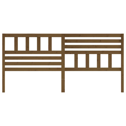 Cabeceira de cama 206x4x100 cm pinho maciço castanho mel