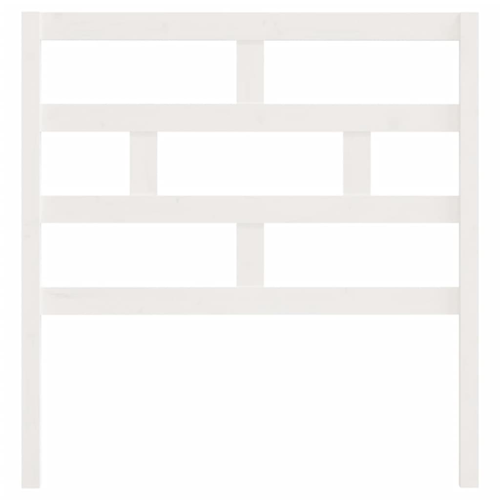 Cabeceira de cama 81x4x100 cm pinho maciço branco