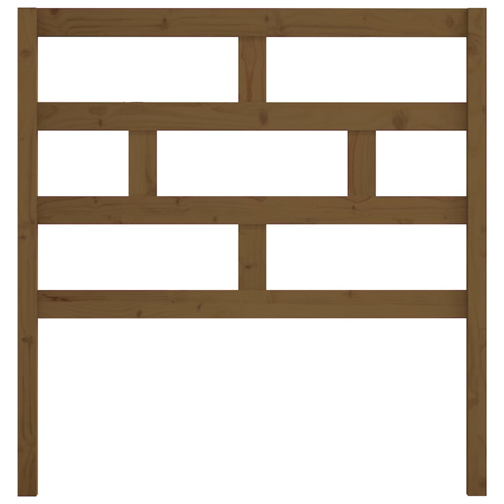 Cabeceira de cama 106x4x100 cm pinho maciço castanho mel