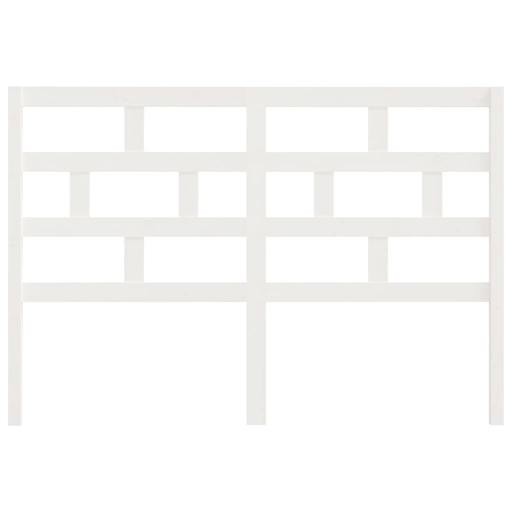 Cabeceira de cama 146x4x100 cm pinho maciço branco