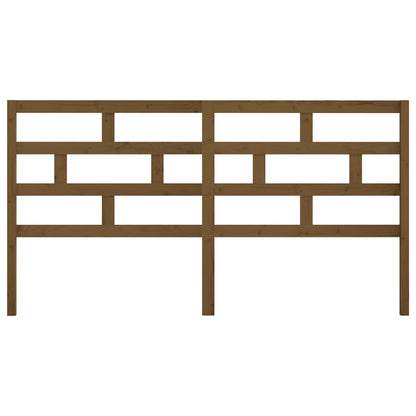 Cabeceira de cama 186x4x100 cm pinho maciço castanho mel