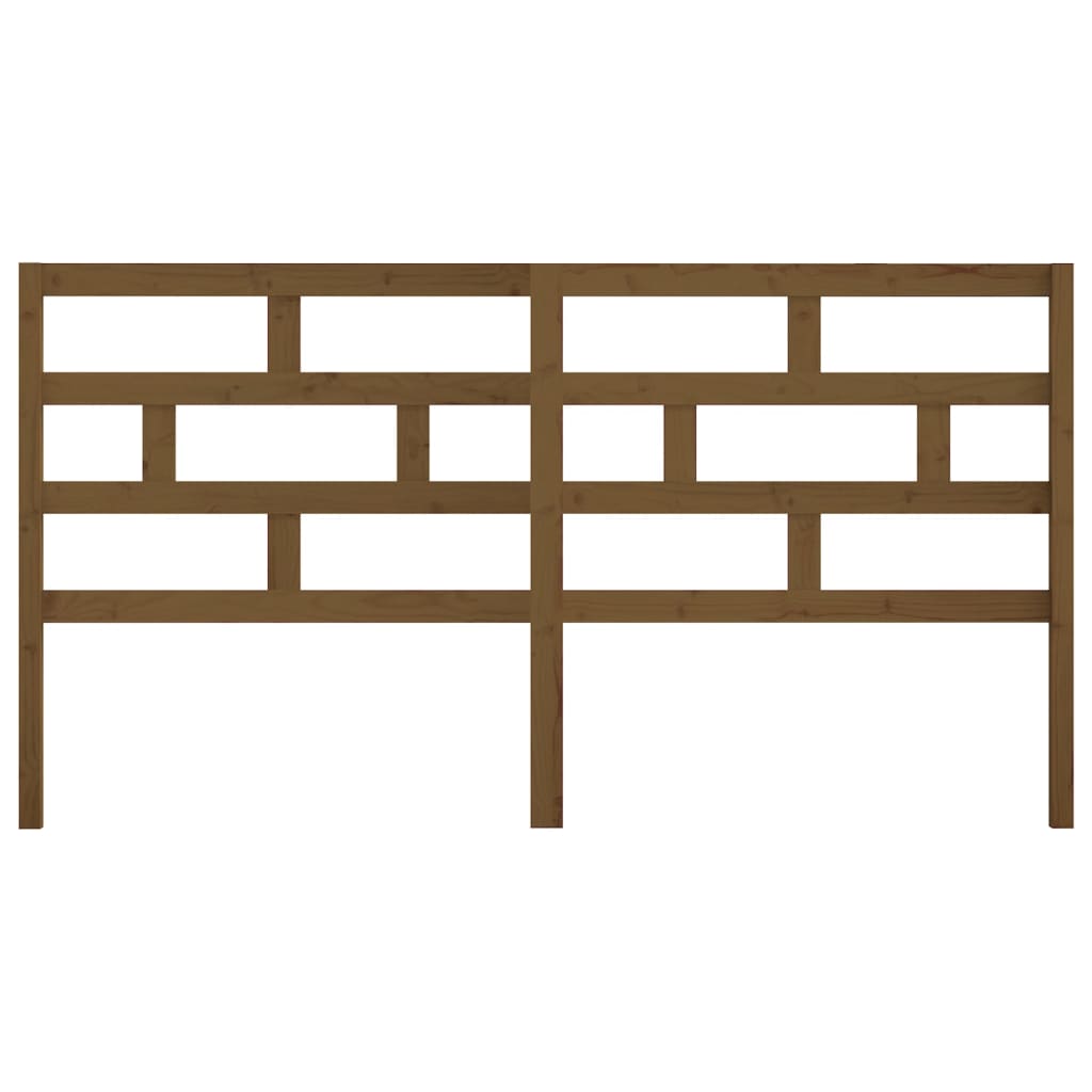 Cabeceira de cama 206x4x100 cm pinho maciço castanho mel