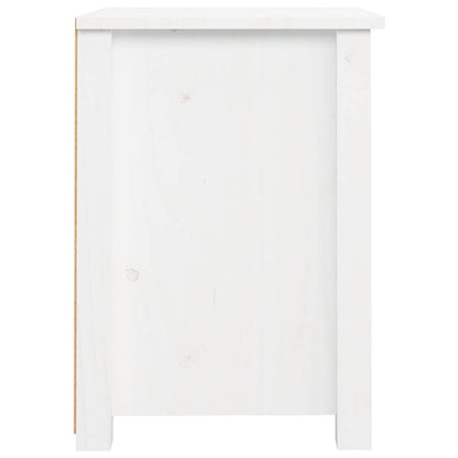 Mesas de cabeceira 2 pcs 40x35x49 cm pinho maciço branco