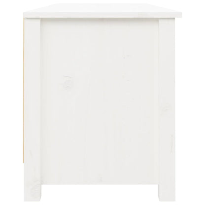 Banco sapateira 110x38x45,5 cm pinho maciço branco