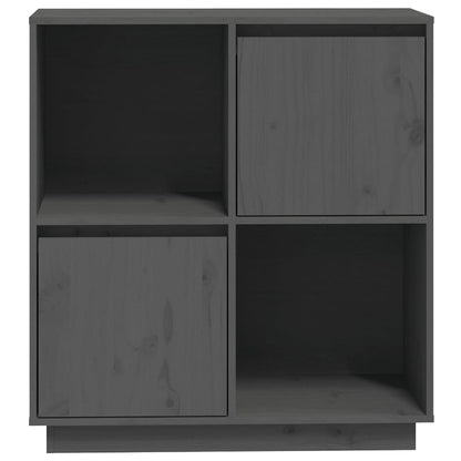 Aparador74x35x80 cm madeira de pinho maciça cinza