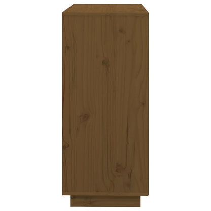 Aparador 74x35x80 cm madeira de pinho maciça castanho mel