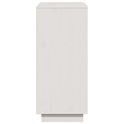 Aparador 110,5x35x80 cm madeira de pinho maciça branco