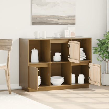 Aparadore 110,5x35x80 cm pinho maciço castanho mel