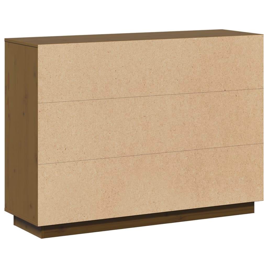 Aparadore 110,5x35x80 cm pinho maciço castanho mel