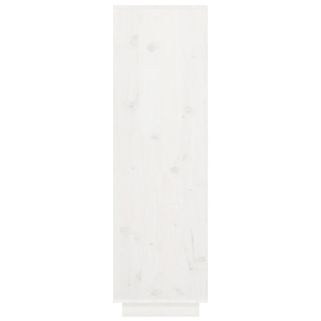 Aparador alto 38x35x117 cm pinho maciço branco