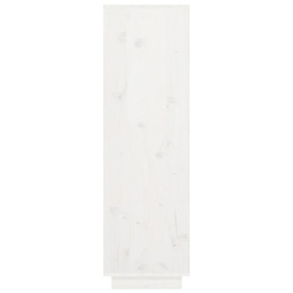 Aparador alto 38x35x117 cm pinho maciço branco