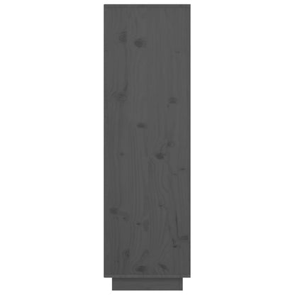 Aparador alto 38x35x117 cm pinho maciço cinza