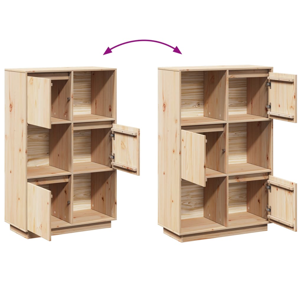 Aparador alto 74x35x117 cm pinho maciço