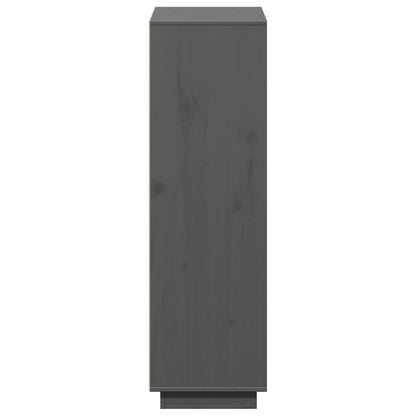 Aparador alto 110,5x35x117 cm pinho maciço cinza