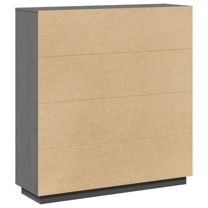 Aparador alto 110,5x35x117 cm pinho maciço cinza